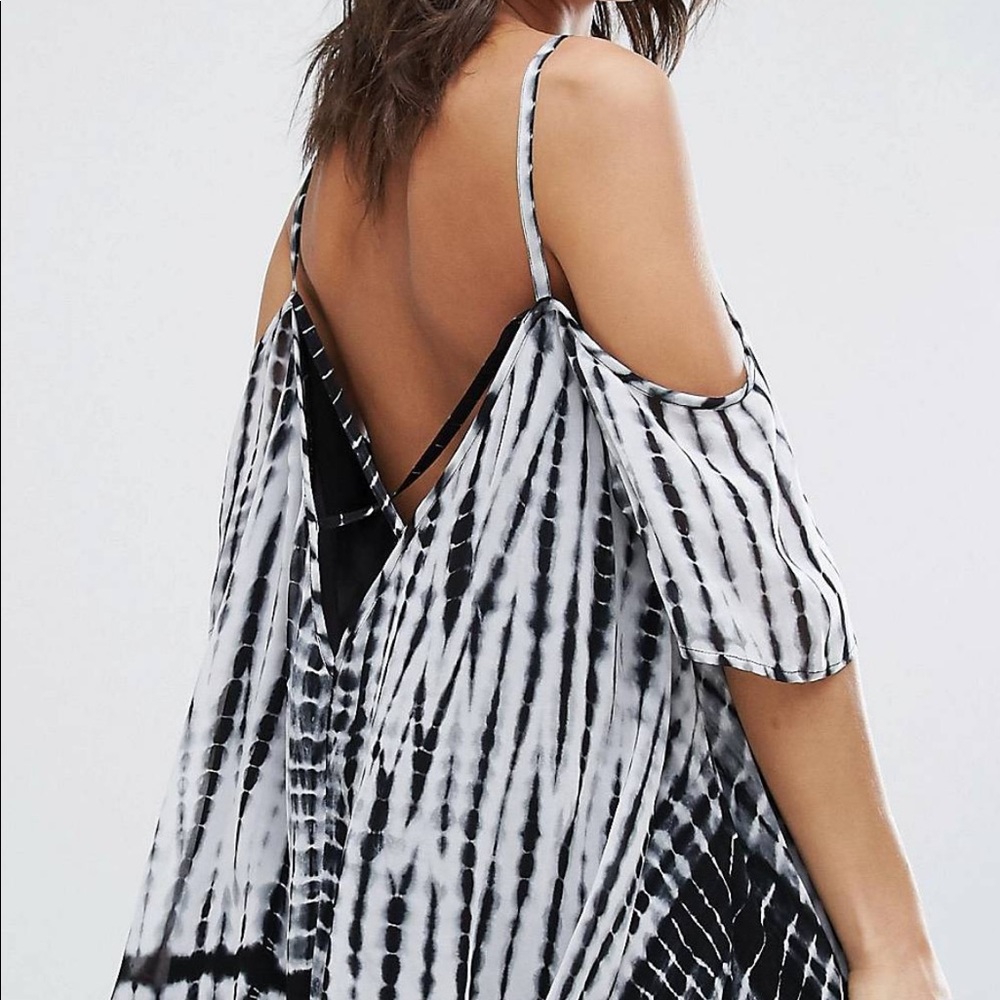 ASOS off-shoulder backless summer dress - small
